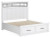 Benchcraft Ashbryn White Natural King Panel Storage Bed