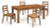 Ashley Dressonni Brown Dining Table and 4 Chairs