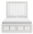 Ashley Chalanna White Queen Upholstered Storage Bed