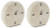 Ashley Donfordson Beige Table Clock (Set of 2)