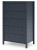 Ashley Simmenfort Navy Blue Chest of Drawers