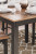 Ashley Gesthaven Natural Blue Counter Height Dining Table and 4 Barstools (Set of 5)