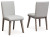 Ashley Loyaska Grayish Brown Dining Chair (Set of 2)