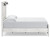 Ashley Gerridan White Gray Queen Panel Bed with Dresser and 2 Nightstands