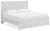 Ashley Cayboni Whitewash King Panel Bed