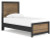 Ashley Vertani Black Twin Panel Bed