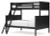 Ashley Nextonfort Black Twin over Full Bunk Bed