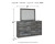 Ashley Baystorm Gray King Panel Bed with Mirrored Dresser and Nightstand