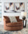 Ashley Laylabrook Teal Oversized Swivel Accent Chair