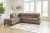 Ashley Navi Fossil 2-Piece Sectional Sofa Sleeper Chaise