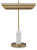 Ashley Rowleigh Gold Finish White Desk Lamp