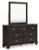 Ashley Covetown Dark Brown Dresser and Mirror