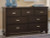 Ashley Covetown Dark Brown California King Panel Bed with Dresser and Nightstand