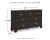 Ashley Covetown Dark Brown California King Panel Bed with Dresser and Nightstand