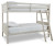 Ashley Robbinsdale Antique White Twin/Twin Bunk Bed with Ladder