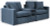 Ashley Modmax Ink 3-Piece Sectional Loveseat with Audio System