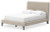 Ashley Cielden Soft Gray Full Upholstered Bed with Roll Slats