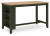 Ashley Gesthaven Natural Green Counter Height Dining Table and 4 Barstools