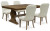 Benchcraft Sturlayne Brown Dining Table and 4 Chairs