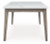 Ashley Loyaska White Brown Dining Table and 8 Chairs