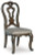 Ashley Maylee Dark Brown Dining Table and 6 Chairs with Storage