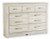 Bellaby Whitewash King Panel Bed with Dresser