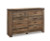 Ashley Trinell Brown King Panel Bed with Dresser, Chest and Nightstand