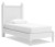 Ashley Mollviney White Twin Panel Bed