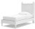 Ashley Mollviney White Twin Panel Bed