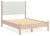 Ashley Cadmori Black White Full Upholstered Panel Bed