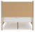 Ashley Cadmori Black White Full Upholstered Panel Bed