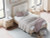 Ashley Cadmori Black White Full Upholstered Panel Bed