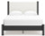 Ashley Cadmori Two-tone Queen Upholstered Panel Bed