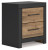 Ashley Vertani Black Queen Panel Bed with Dresser and 2 Nightstands
