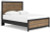 Ashley Vertani Black Queen Panel Bed with Dresser