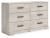 Ashley Shawburn Whitewash Queen Platform Bed with Dresser