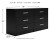 Ashley Finch Black Queen Platform Bed with Dresser
