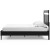 Ashley Finch Black Brown Queen Panel Platform Bed with Dresser