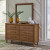 Ashley Lyncott Brown King Upholstered Bed with Mirrored Dresser