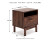 Ashley Calverson Mocha Full Platform Bed with 2 Nightstands