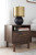 Ashley Calverson Mocha Full Platform Bed with 2 Nightstands