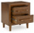 Ashley Lyncott Brown King Upholstered Bed with Mirrored Dresser, Chest and 2 Nightstands