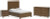 Ashley Cabalynn Light Brown Queen Panel Bed with Dresser and Nightstand