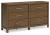 Ashley Cabalynn Light Brown California King Panel Bed with Dresser and Nightstand