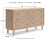 Ashley Cielden Two-tone King Panel Bed with Dresser