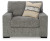 Ashley Dunmor Graphite Chair and Ottoman Ashley Dunmor Graphite Chair and Ottoman