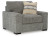 Ashley Dunmor Graphite Chair and Ottoman Ashley Dunmor Graphite Chair and Ottoman