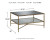 Ashley Cloverty Aged Gold Finish Coffee Table with 2 End Tables