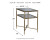 Ashley Cloverty Aged Gold Finish Coffee Table with 2 End Tables