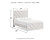 Ashley Cayboni Whitewash Full Panel Bed with Nightstand